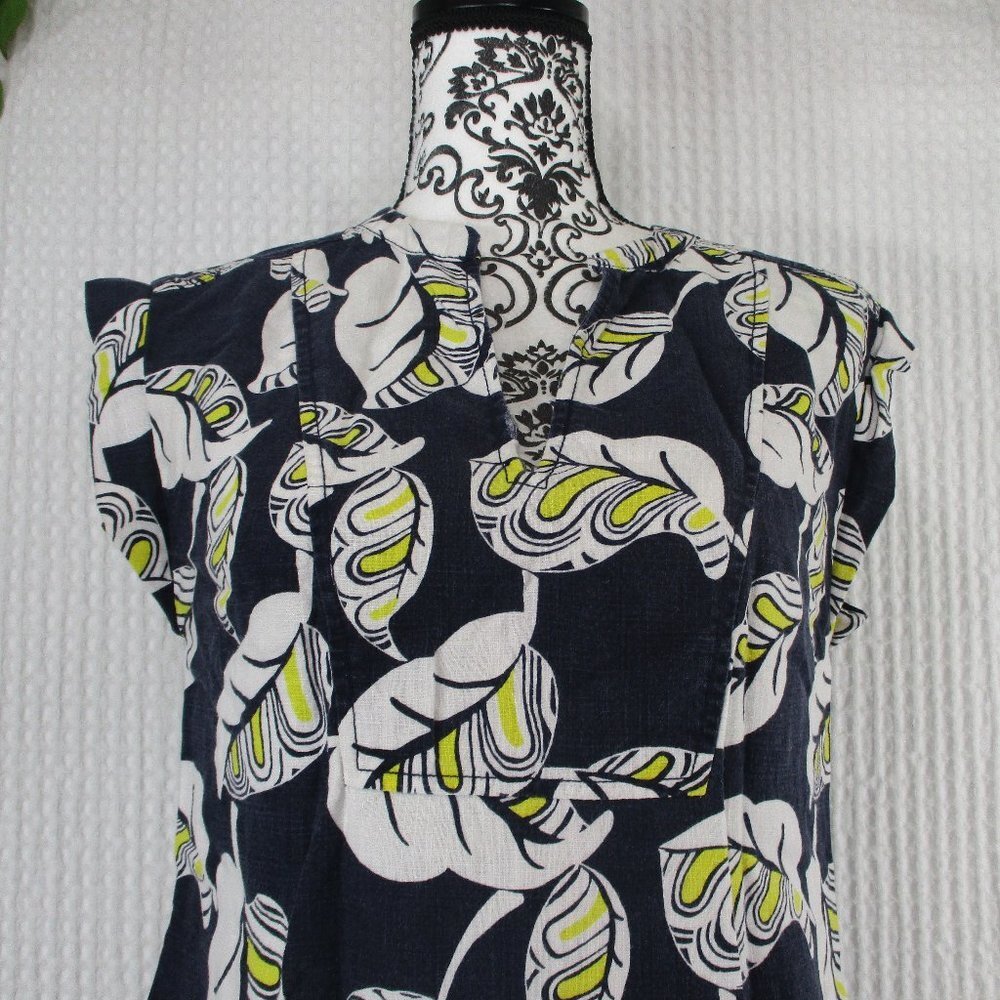 J. CREW Tropical Frond Shift Dress Size XXS - Picture 3 of 9